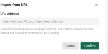Import from URL
