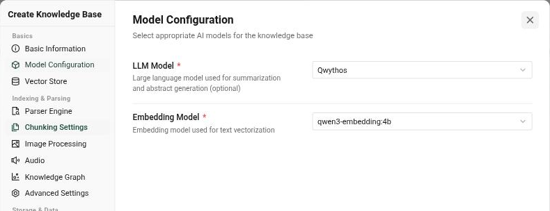 Tab Model Configuration