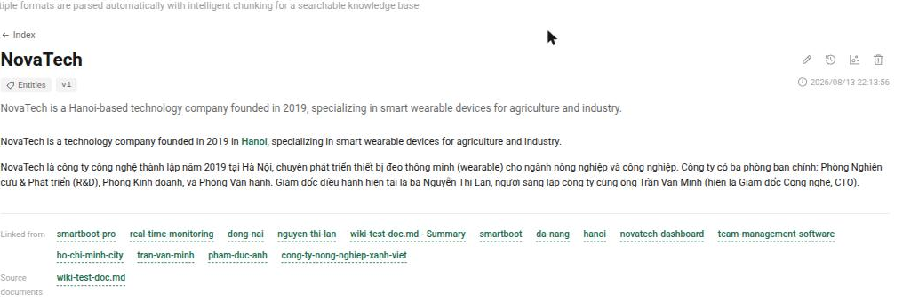 Xem chi tiết một trang Wiki